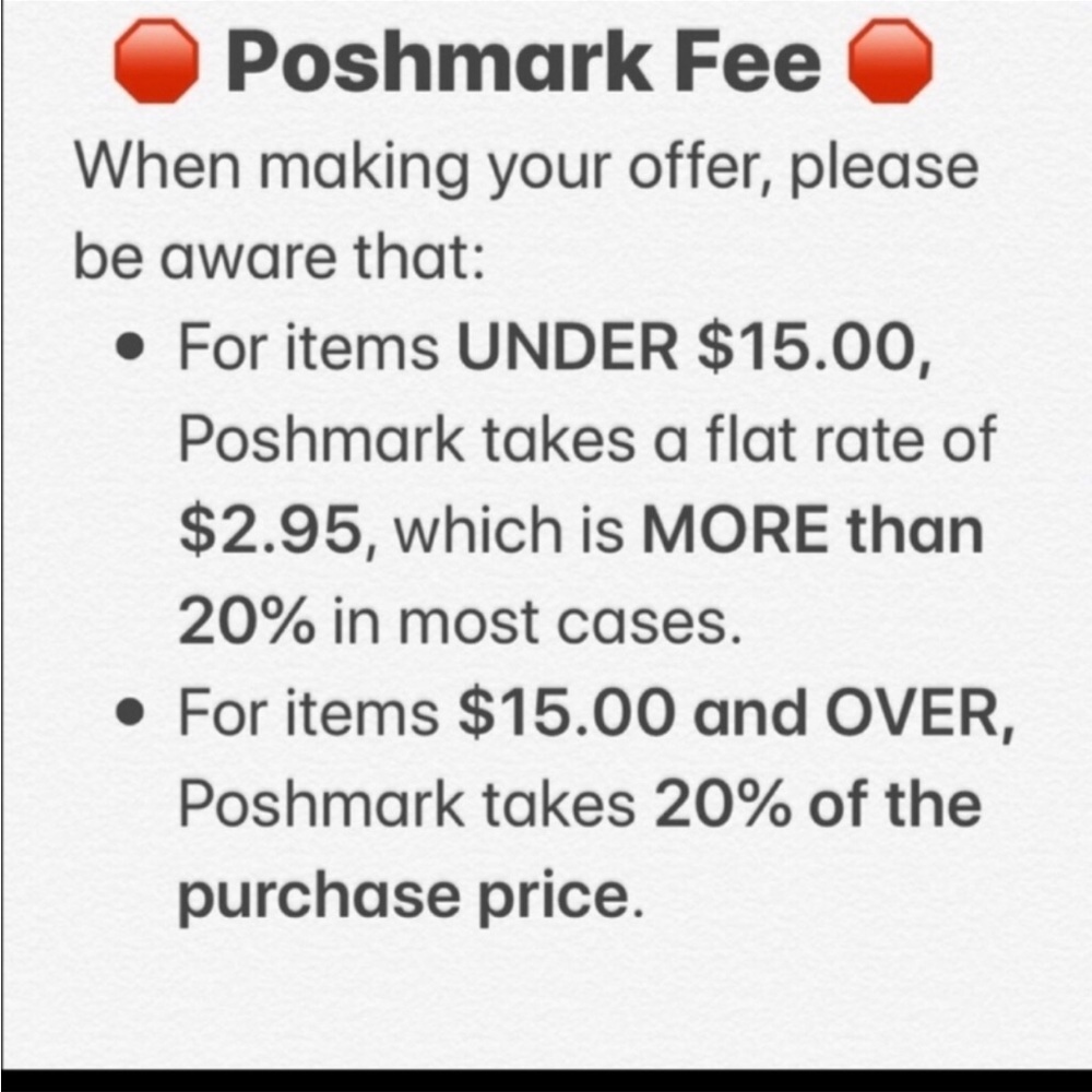 Poshmark Fees